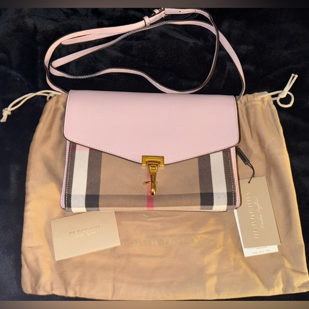 NWT Burberry Pale Orchid Macken Crossbody